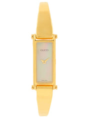 Rectangular Watch Gold/Shell