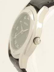 ラウンドロゴフェイスウォッチ シルバー/ブラック