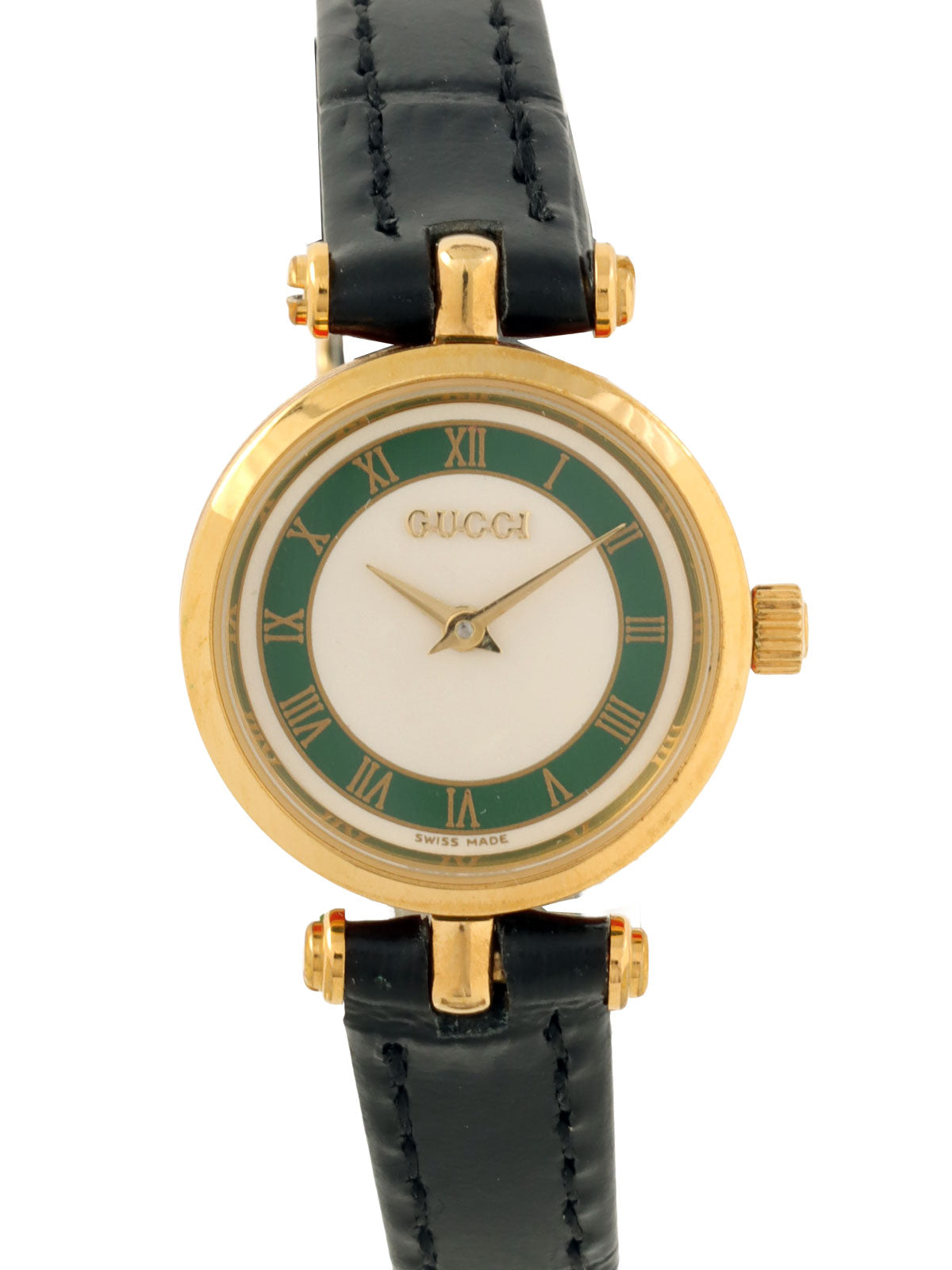 Round Logo Shelly Line Face Watch in Gold/Black/Multicolor