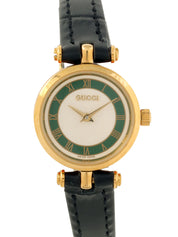 Round Logo Shelly Line Face Watch in Gold/Black/Multicolor