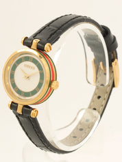Round Logo Shelly Line Face Watch in Gold/Black/Multicolor