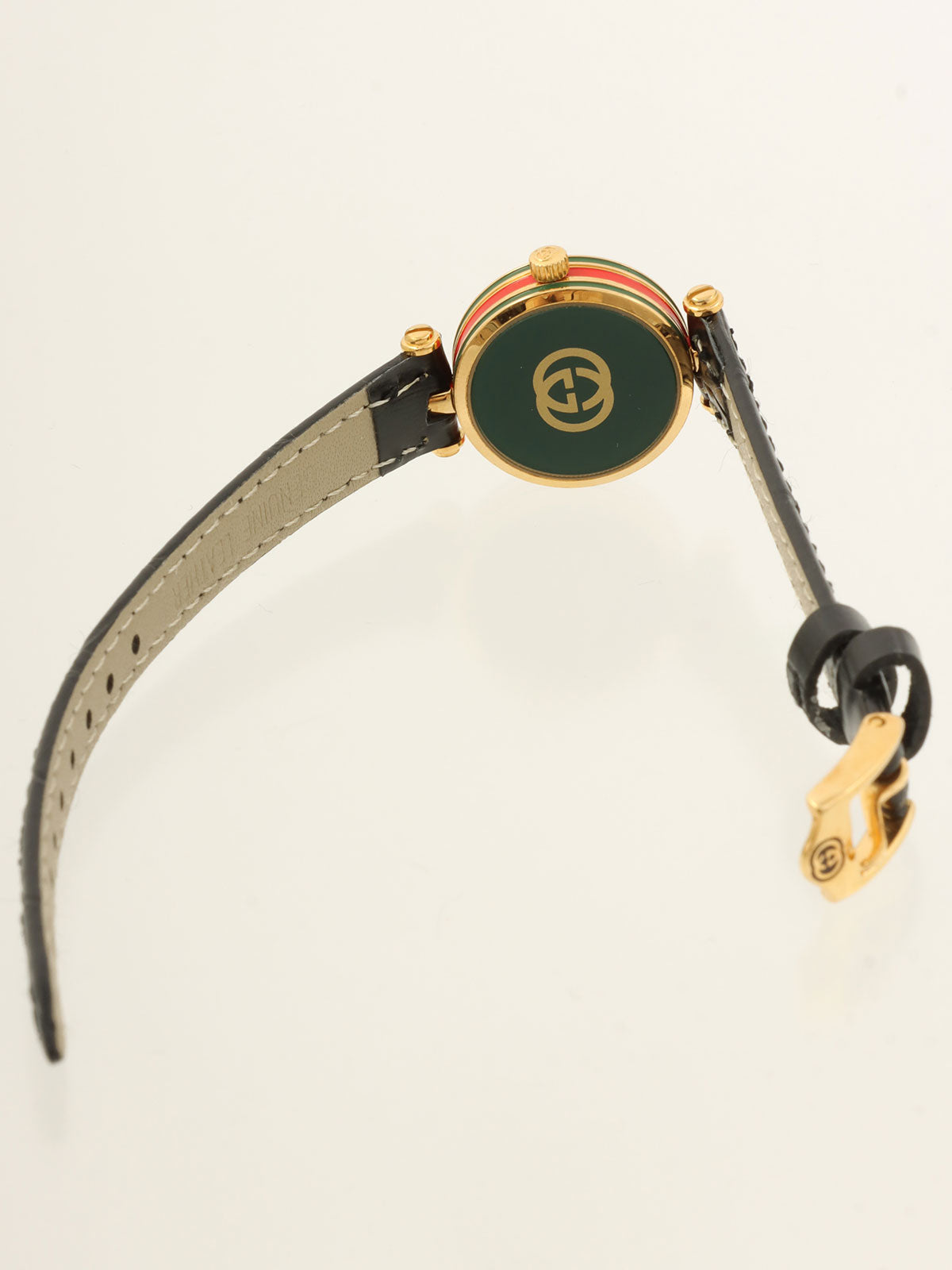 Round Logo Shelly Line Face Watch in Gold/Black/Multicolor