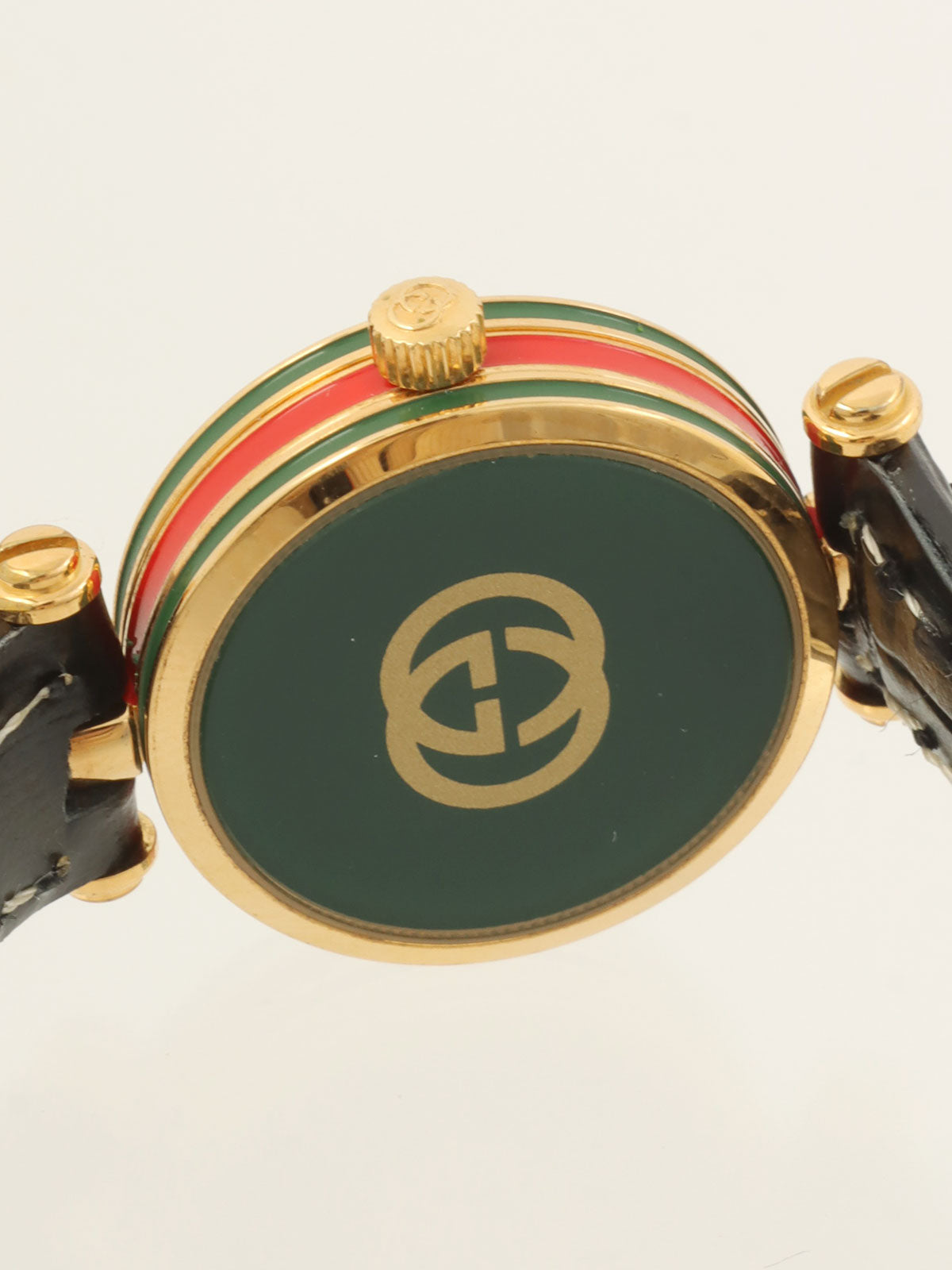 Round Logo Shelly Line Face Watch in Gold/Black/Multicolor