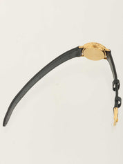 ラウンドロゴシェリーラインフェイスウォッチ ゴールド/ブラック/マルチ