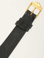 ラウンドロゴシェリーラインフェイスウォッチ ゴールド/ブラック/マルチ