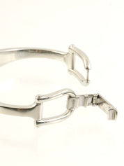 Rectangular watch silver/blue