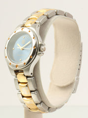 Round Logo Face Watch Gold/Silver