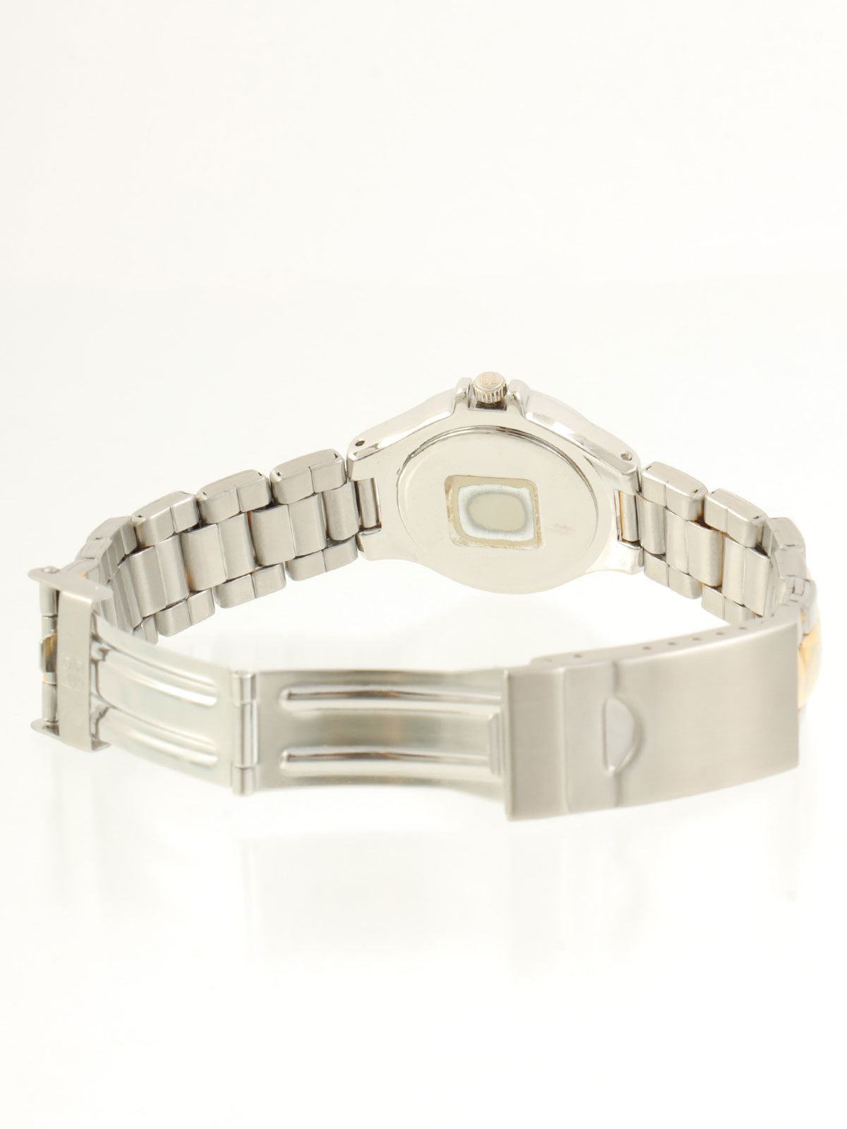 ラウンドロゴフェイスウォッチ ゴールド/シルバー