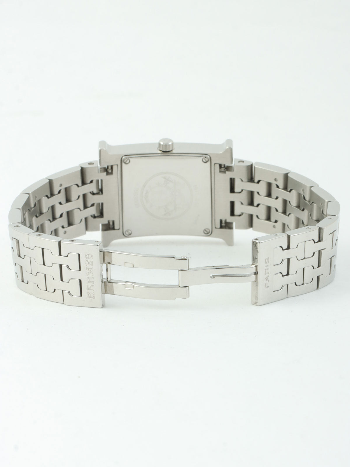 Hウォッチ　シルバー/サーモンピンク