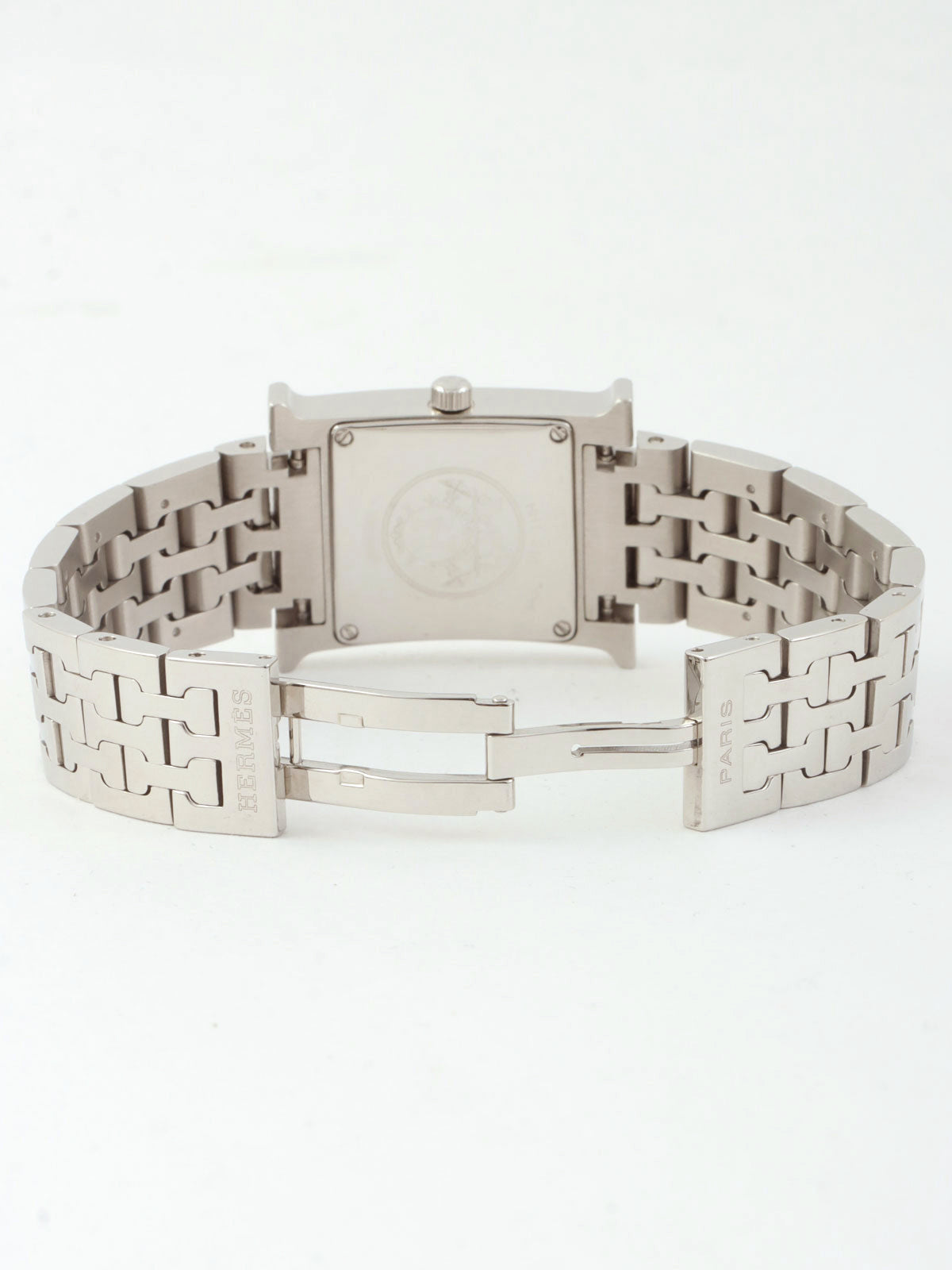 Hウォッチ シルバー/サーモンピンク