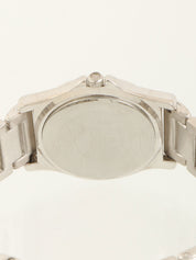 Round Logo Face Watch Silver