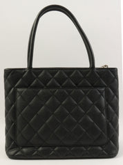 Circa 2000 Caviar Skin CC Mark Stitch Reprint Tote Bag Black