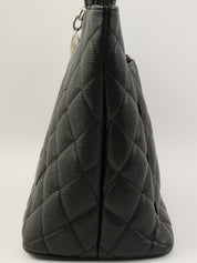 Circa 2000 Caviar Skin CC Mark Stitch Reprint Tote Bag Black