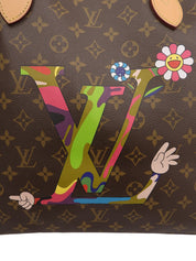 2007年製 村上隆コラボレーションモノグラムキャラクテールネヴァーフルGM ブラウン/マルチカラー