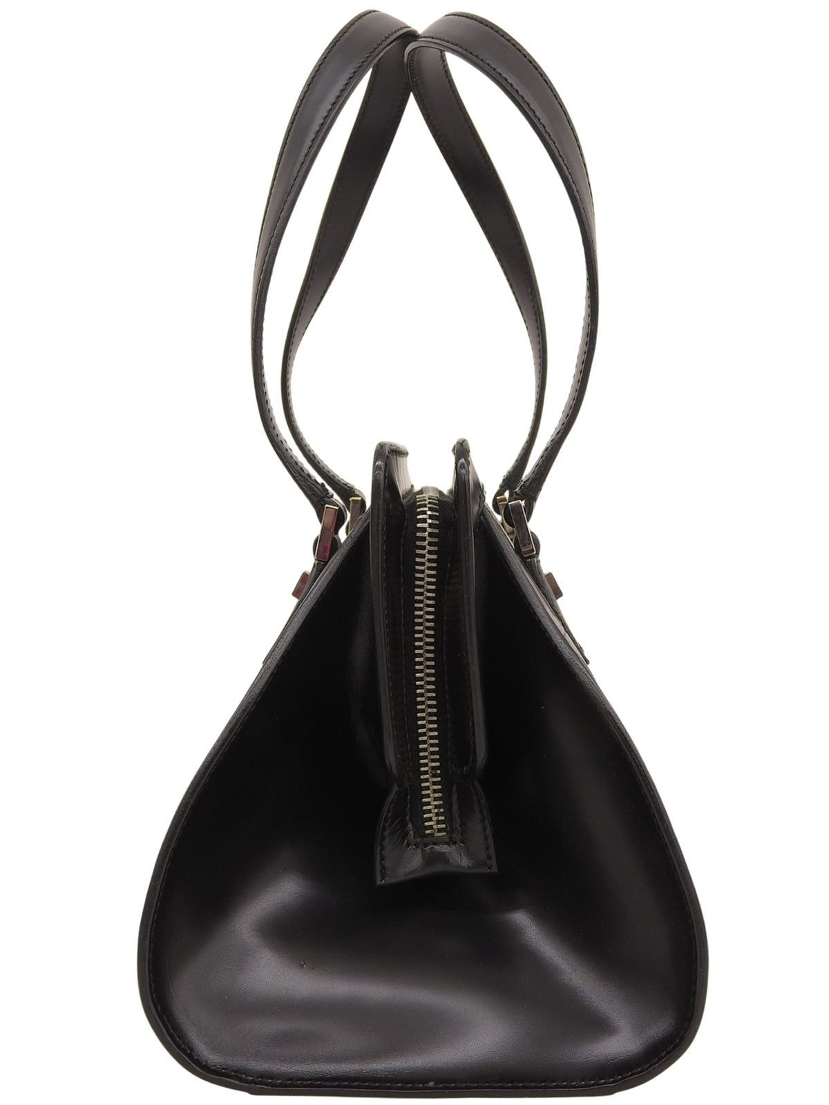 ガンチーニパターンハンドバッグ ブラック