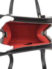 ガンチーニパターンハンドバッグ ブラック