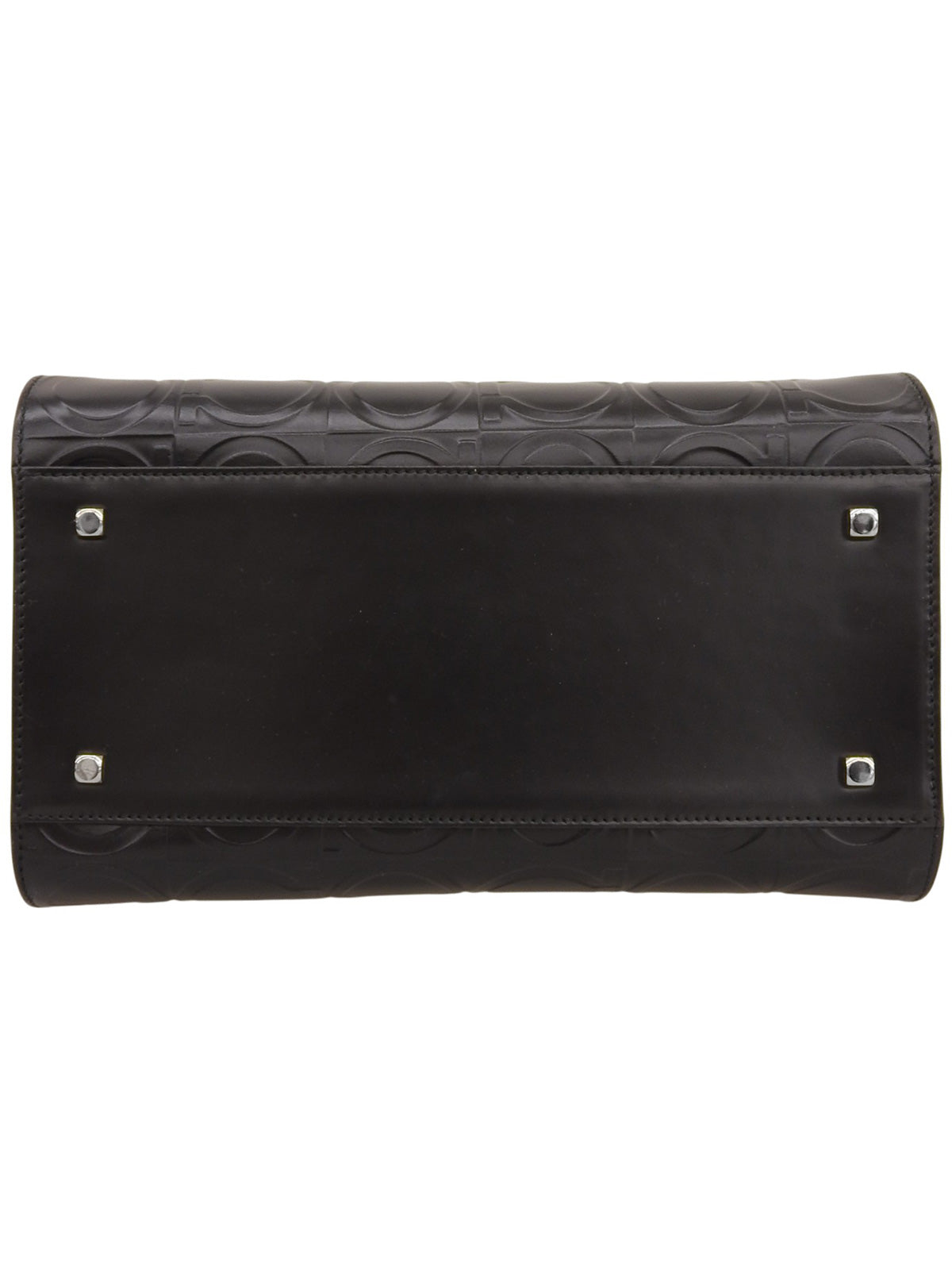 ガンチーニパターンハンドバッグ ブラック