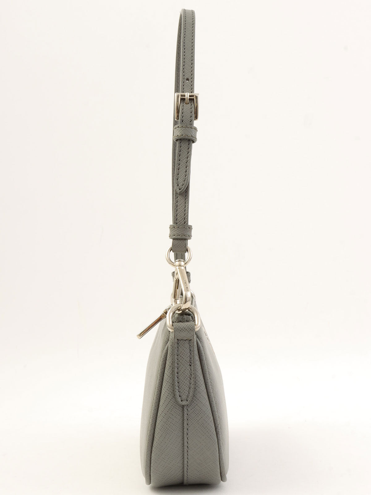 サフィアーノアクセサリーポーチバッグ ライトグレー