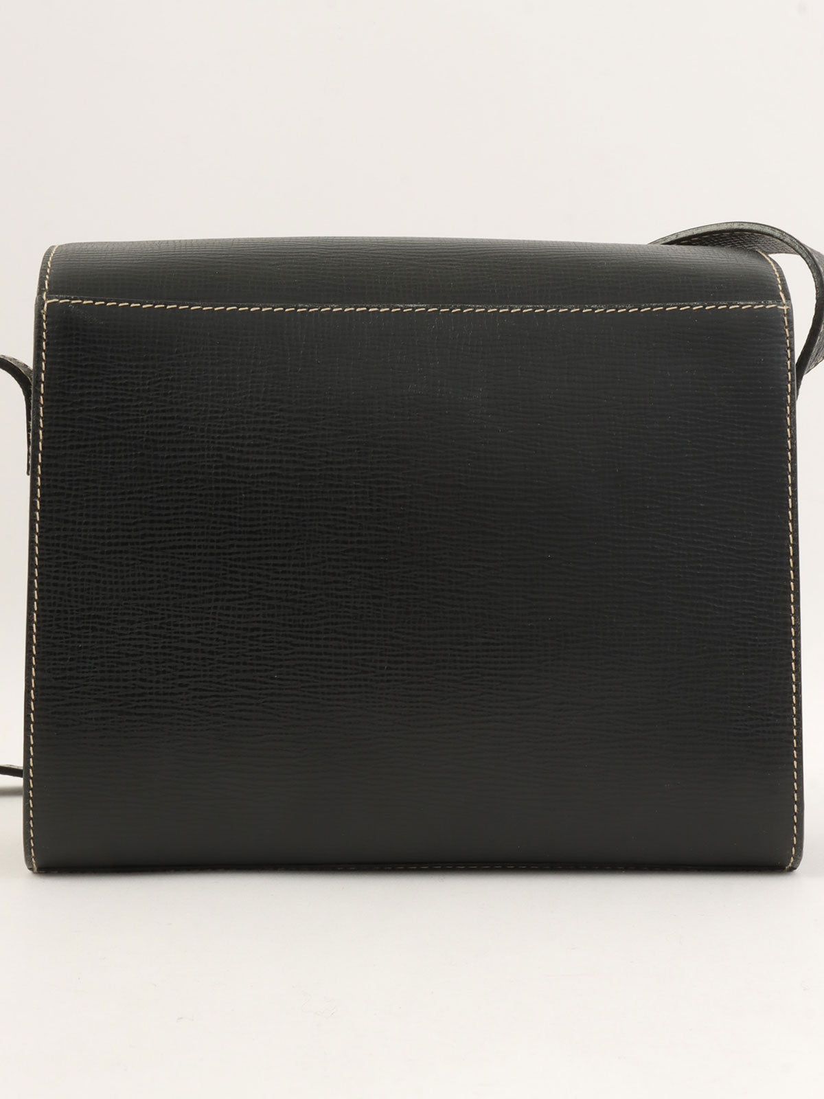 圆形Logo牌单肩包 黑色