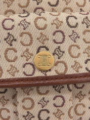 C Macadam Pattern Shoulder Bag Beige/Brown