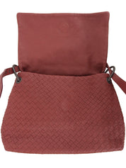 イントレチャートショルダーバッグ レッド