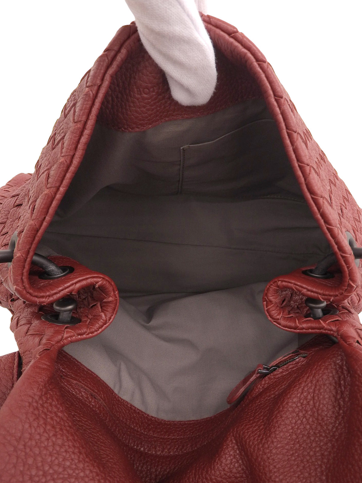 イントレチャートショルダーバッグ レッド