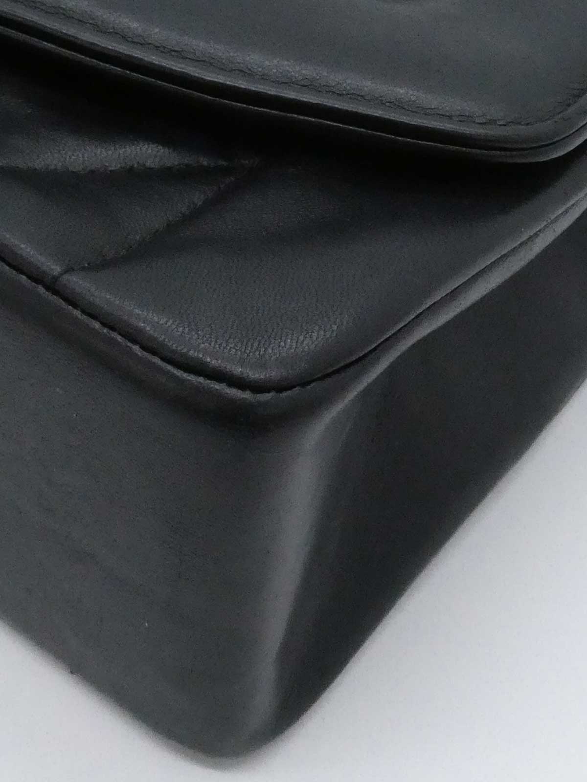 1992年頃製　ダイアナフラップチェーンバッグ22cm　ブラック