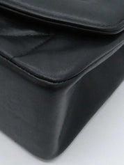 1992年頃製　ダイアナフラップチェーンバッグ22cm　ブラック