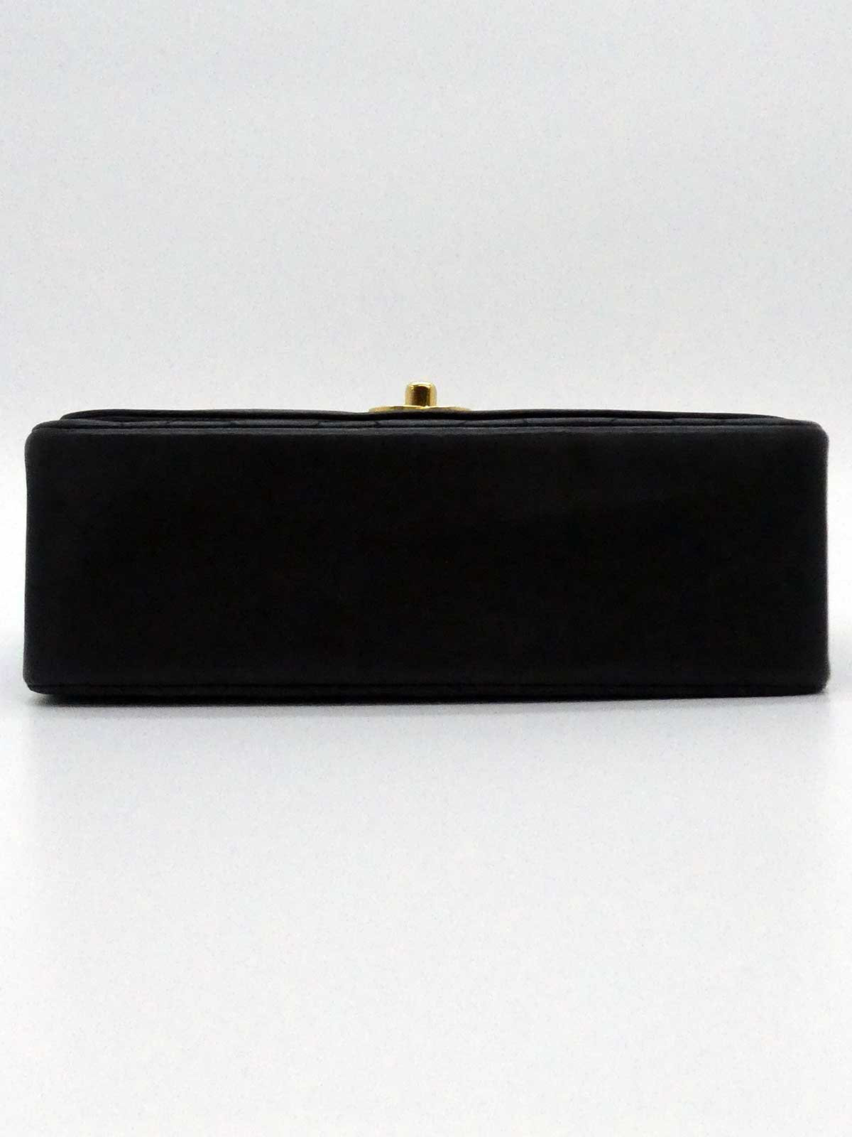 1992年頃製　ダイアナフラップチェーンバッグ22cm　ブラック