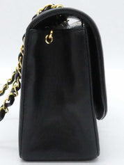 1992年頃製　ダイアナフラップチェーンバッグ22cm　ブラック