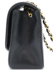 1992年頃製　ダイアナフラップチェーンバッグ22cm　ブラック