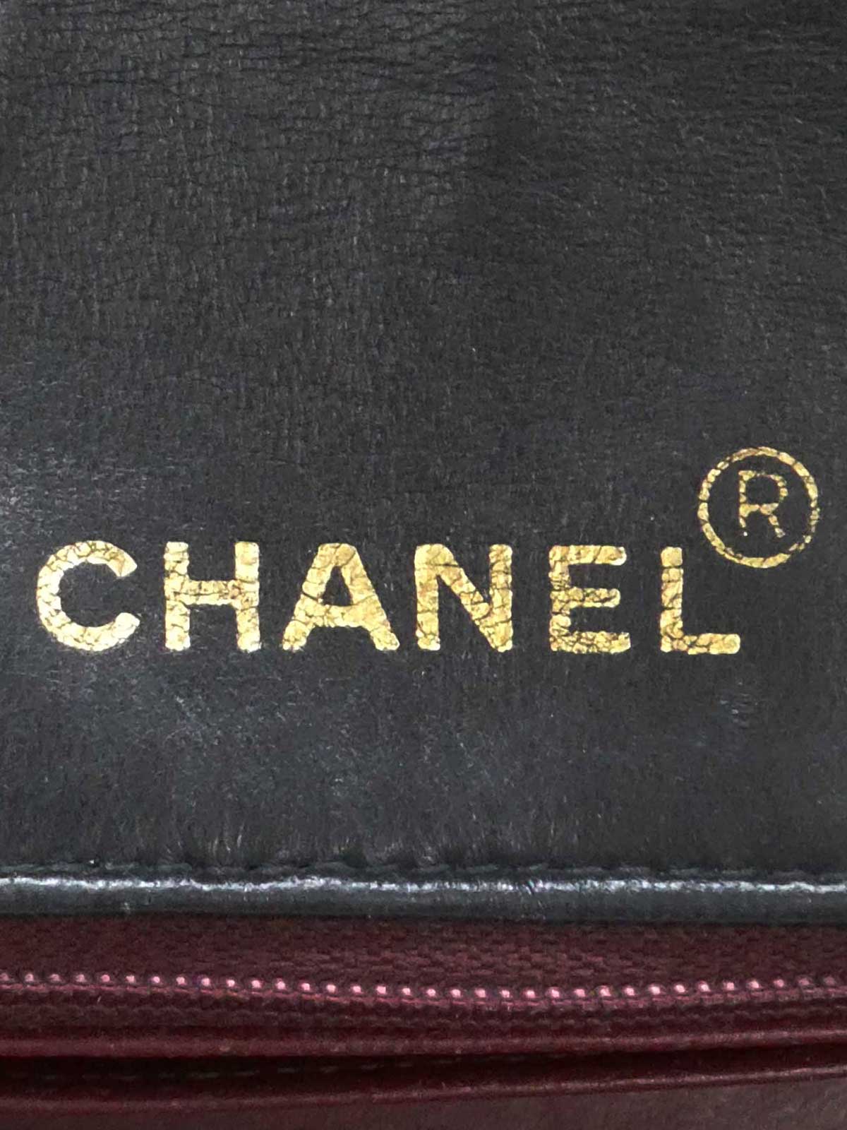 1992 Diana Flap Chain Bag 22cm Black