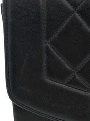 1992年頃製 ダイアナフラップチェーンバッグ22cm ネイビー