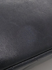 1992年頃製 ダイアナフラップチェーンバッグ22cm ネイビー