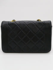 1992年頃製 ダイアナフラップチェーンバッグ22cm ネイビー