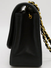 1992年頃製 ダイアナフラップチェーンバッグ22cm ネイビー