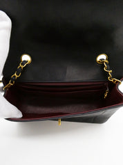 1992年頃製 ダイアナフラップチェーンバッグ22cm ネイビー