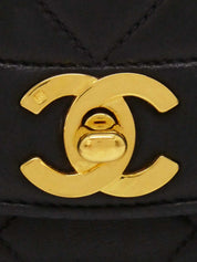 1992年頃製 ダイアナフラップチェーンバッグ22cm ネイビー