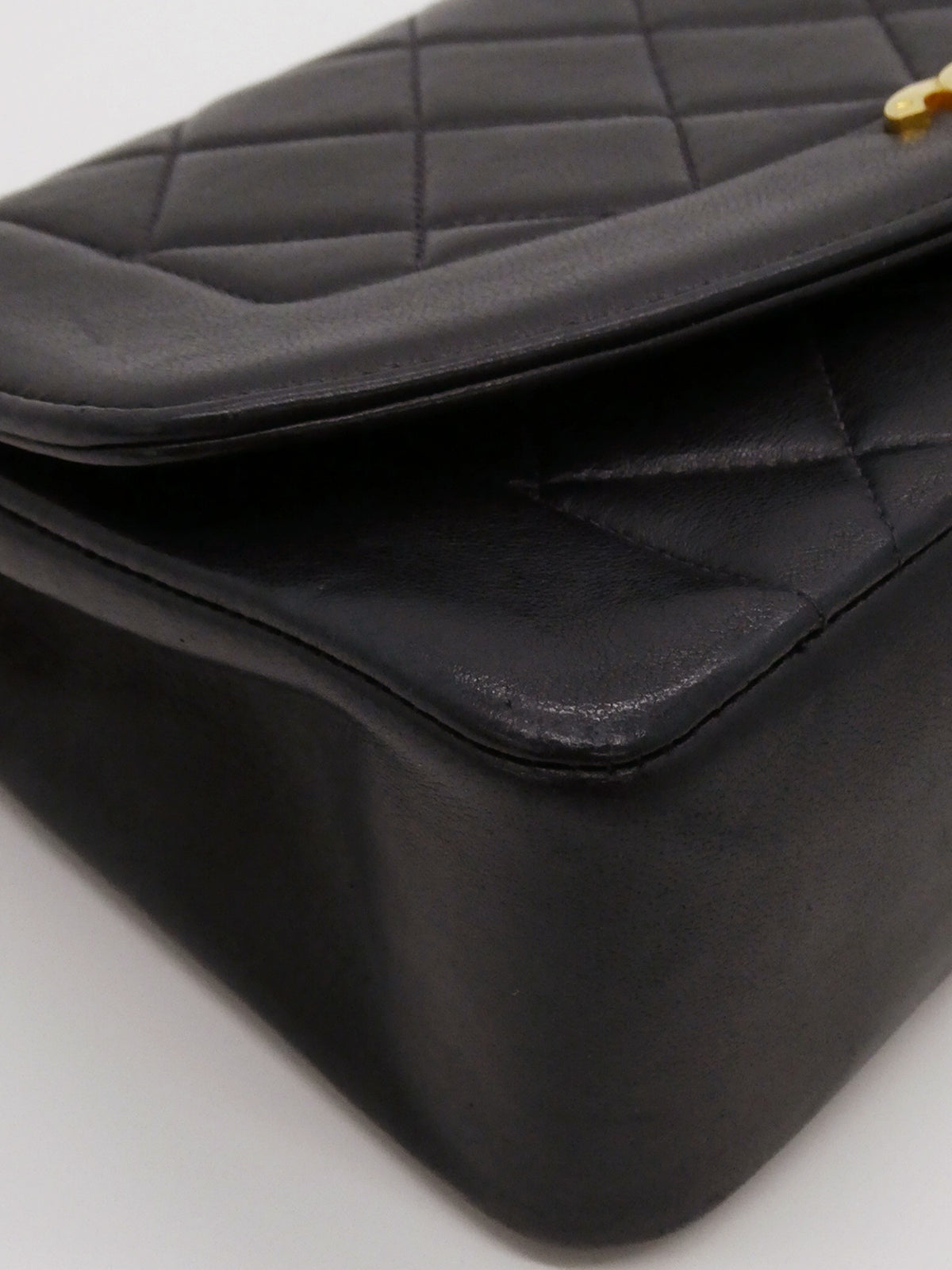 1992年頃製 ダイアナフラップチェーンバッグ22cm ネイビー