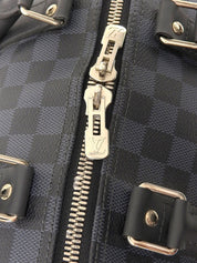 2015年製 キャンバスダミエキーポルバンドリエール45 ネイビー