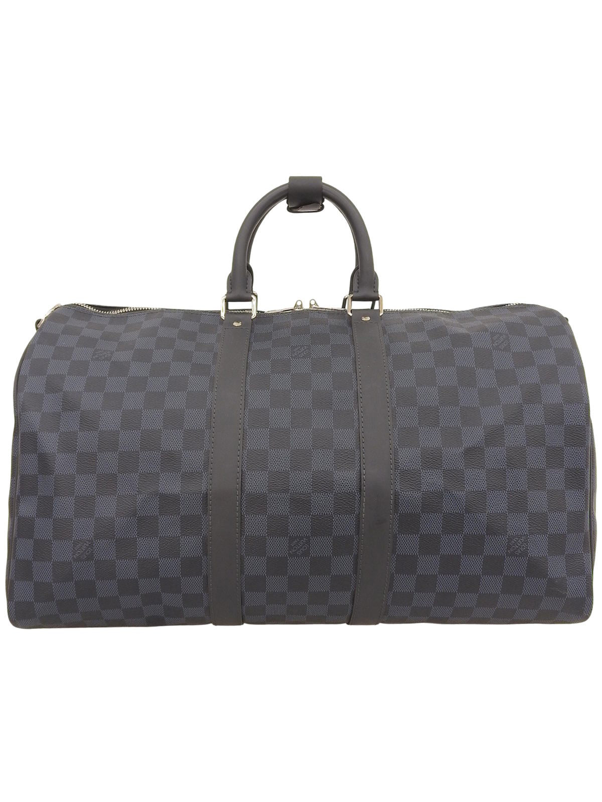 2015年製 キャンバスダミエキーポルバンドリエール45 ネイビー