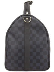 2015 年海军蓝帆布 Damier Keepall Bandouliere 45