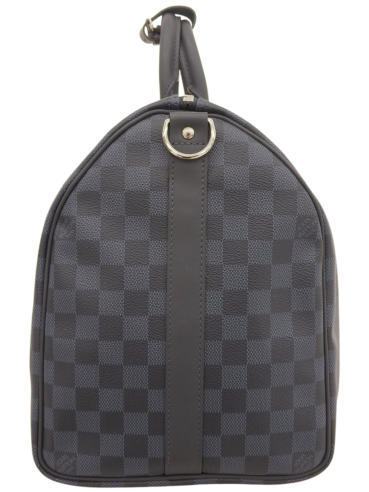 2015年製 キャンバスダミエキーポルバンドリエール45 ネイビー