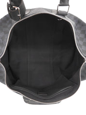 2015年製 キャンバスダミエキーポルバンドリエール45 ネイビー