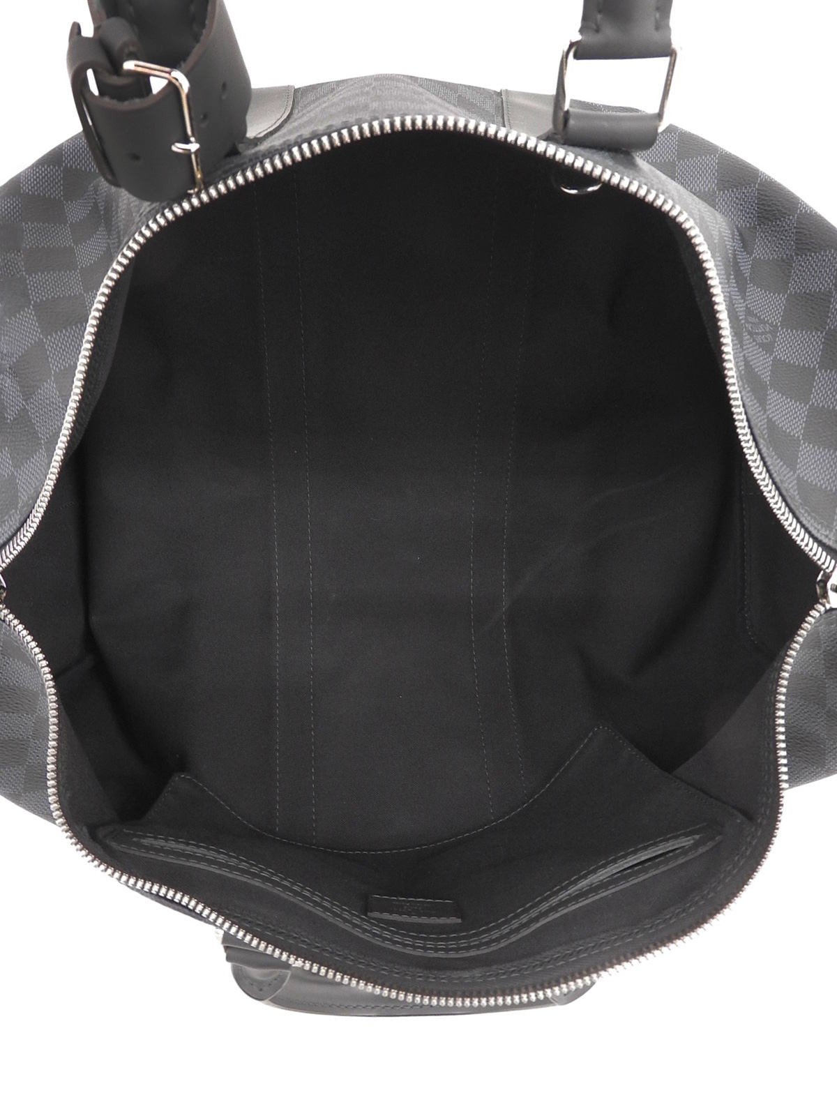 2015 年海军蓝帆布 Damier Keepall Bandouliere 45