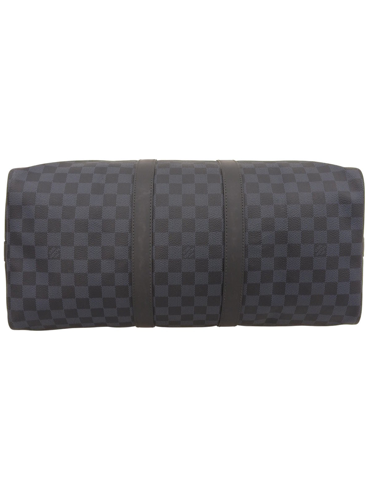 2015 年海军蓝帆布 Damier Keepall Bandouliere 45