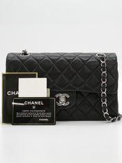 2000年頃製 クラシックフラップチェーンバッグ23cm ブラック