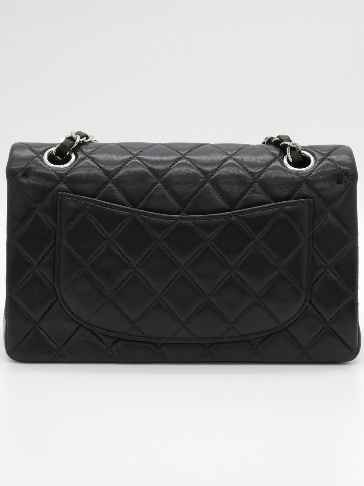 2000年頃製 クラシックフラップチェーンバッグ23cm ブラック