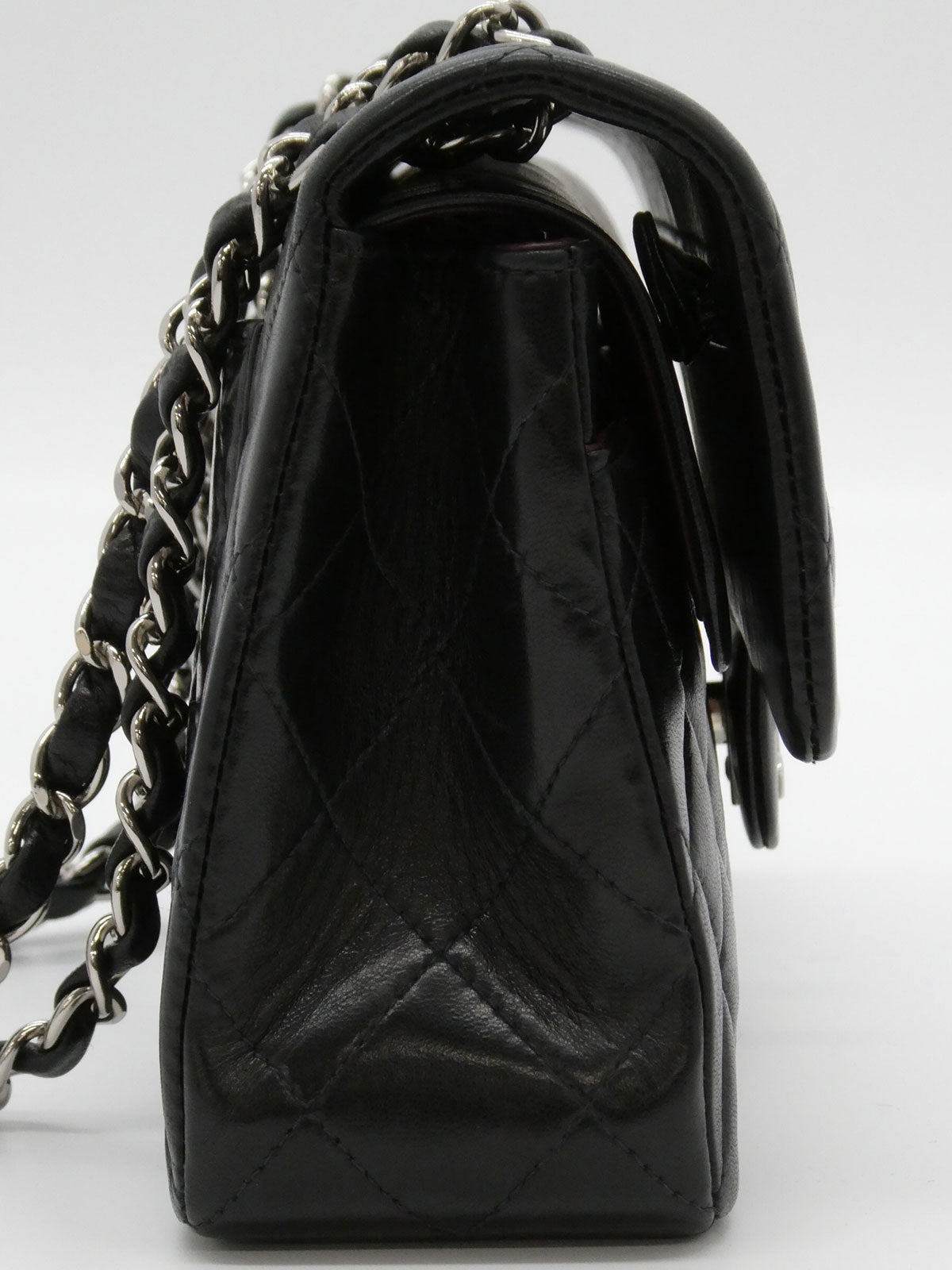 2000年頃製 クラシックフラップチェーンバッグ23cm ブラック