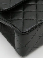 2000年頃製 クラシックフラップチェーンバッグ23cm ブラック